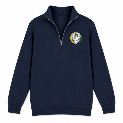 Utah Valley - Premium Grateful Dead Quarter-Zip Pullover - Navy - 4