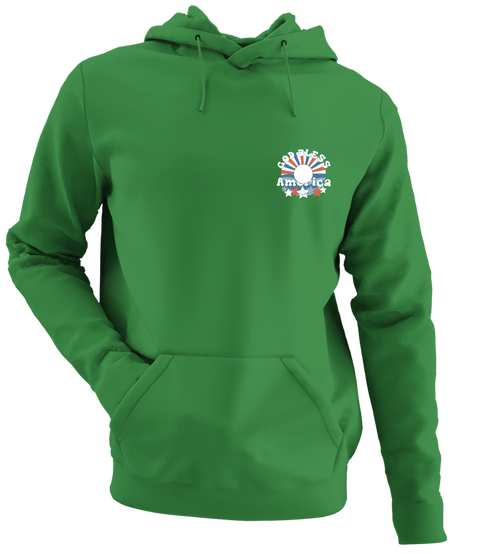 USA - Premium Grateful Dead Left Chest Hoodie - Irish Green - 6