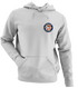 Chicago Football Dancing Bear - Premium Grateful Dead Left Chest Hoodie - Sport Grey