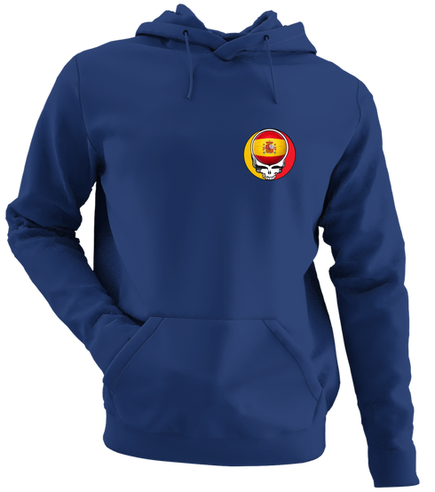 Spain FIFA World Cup - Premium Grateful Dead Left Chest Hoodie - Navy - 2