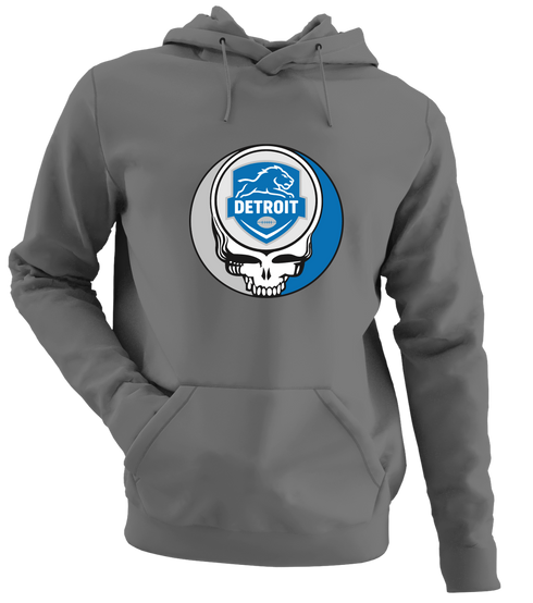 Detroit Football - Premium Grateful Dead Hoodie - Charcoal - 8