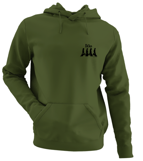 Jerry Road - Life is dead.® - Premium Grateful Dead Left Chest Hoodie - Military Green - 7