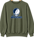 Jackson Stealie Premium Unisex Crewneck — Design: Jackson State University — Military Green