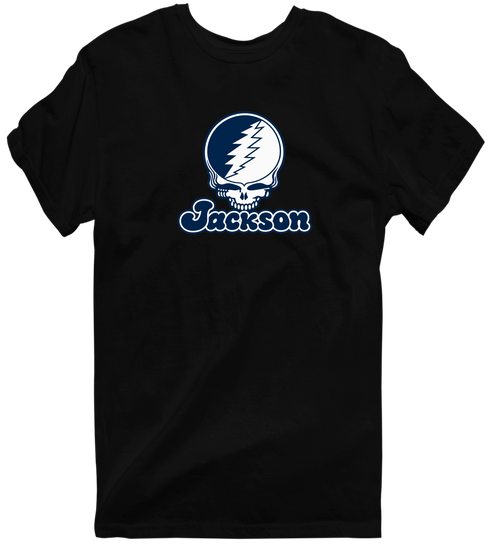 Jackson Stealie Premium Unisex T-Shirt — Design: Jackson State University — Black
