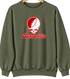 Jacksonville Stealie Premium Unisex Crewneck — Design: Jacksonville State University — Military Green