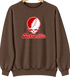 Jacksonville Stealie Premium Unisex Crewneck — Design: Jacksonville State University — Brown