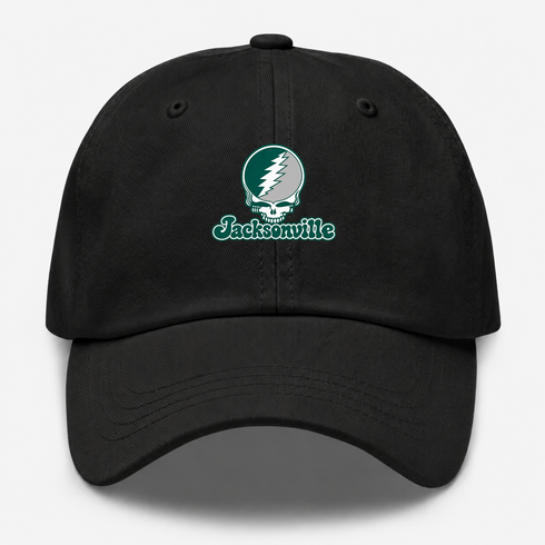 Jacksonville Stealie Premium Unisex Dad Hat — Design: Jacksonville University — Black