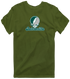 Jacksonville Stealie Premium Unisex T-Shirt — Design: Jacksonville University — Military Green