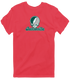 Jacksonville Stealie Premium Unisex T-Shirt — Design: Jacksonville University — Heather Red