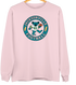 Jacksonville Football Dancing Bear Premium Crewneck — Jacksonville Jaguars — Light Pink