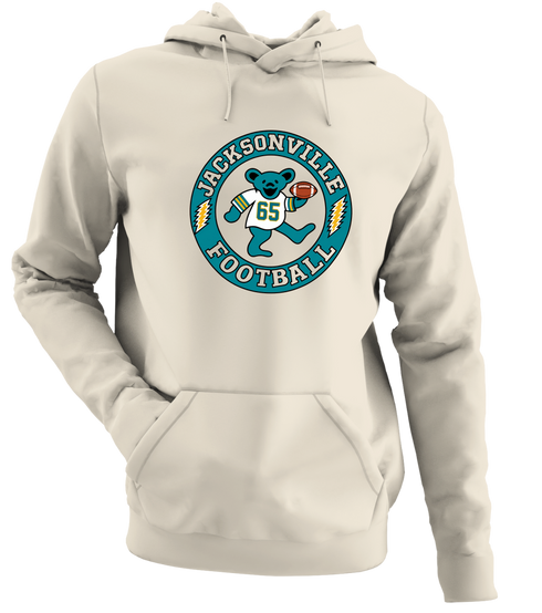 Jacksonville Football Dancing Bear Premium Hoodie — Jacksonville Jaguars — Sand