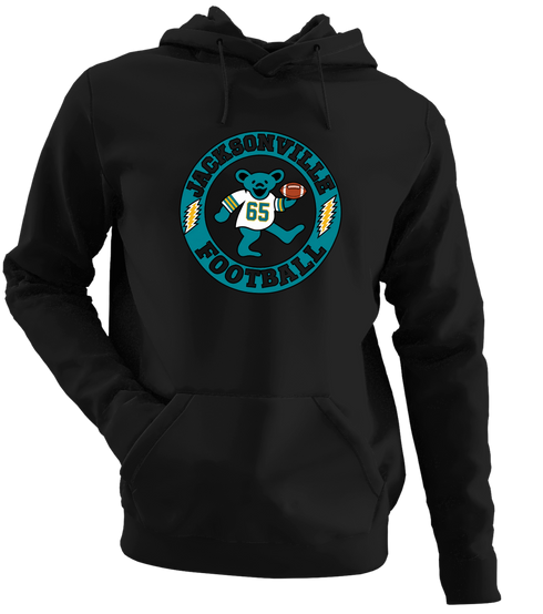 Jacksonville Football Dancing Bear Premium Hoodie — Jacksonville Jaguars — Black