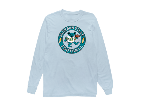 Jacksonville Football Dancing Bear Premium Long-Sleeve — Jacksonville Jaguars — Chambray
