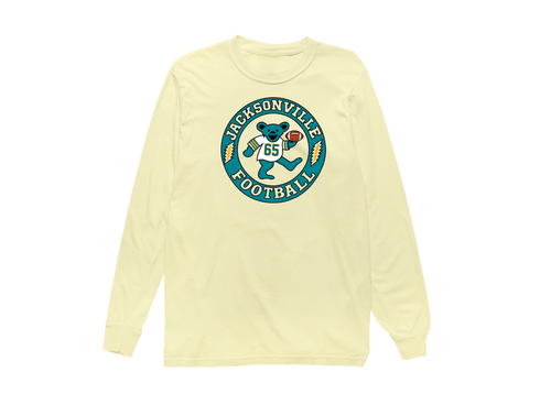 Jacksonville Football Dancing Bear Premium Long-Sleeve — Jacksonville Jaguars — Butter