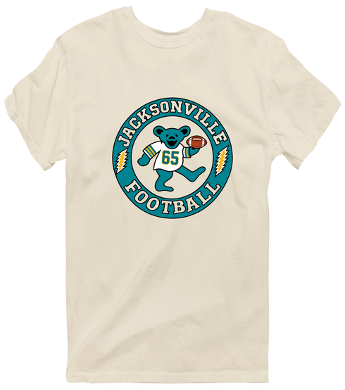 Jacksonville Football Dancing Bear Premium T-Shirt — Jacksonville Jaguars — Sand