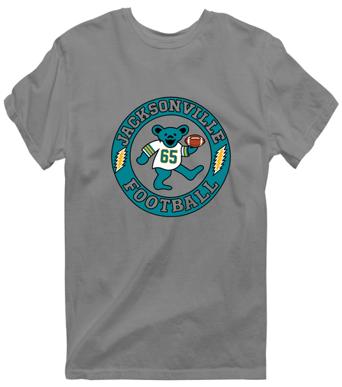 Jacksonville Football Dancing Bear Premium T-Shirt — Jacksonville Jaguars — Dark Heather