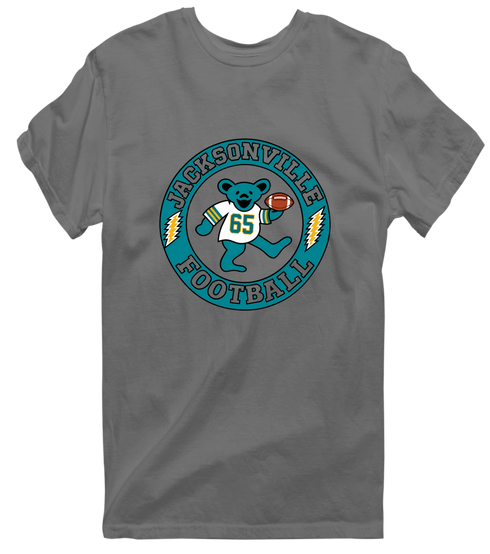 Jacksonville Football Dancing Bear Premium T-Shirt — Jacksonville Jaguars — Charcoal