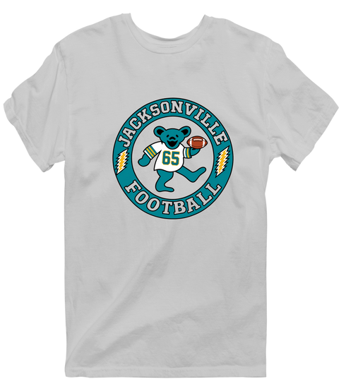 Jacksonville Football Dancing Bear Premium T-Shirt — Jacksonville Jaguars — Sport Grey