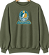 Jacksonville Helmet Stealie Premium Unisex Crewneck — Jacksonville Jaguars — Military Green