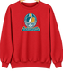 Jacksonville Helmet Stealie Premium Unisex Crewneck — Jacksonville Jaguars — Red