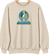 Jacksonville Helmet Stealie Premium Unisex Crewneck — Jacksonville Jaguars — Sand