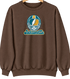 Jacksonville Helmet Stealie Premium Unisex Crewneck — Jacksonville Jaguars — Brown