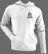 Jacksonville Helmet Stealie Premium Unisex Hoodie — Jacksonville Jaguars — White/Grey