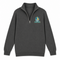 Jacksonville Helmet Stealie Premium Unisex Quarter-Zip — Jacksonville Jaguars — Charcoal