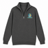 Jacksonville Helmet Stealie Premium Unisex Quarter-Zip — Jacksonville Jaguars — Charcoal