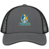 Jacksonville Helmet Stealie Premium Unisex Trucker Cap — Jacksonville Jaguars — Charcoal/Black