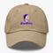 James Madison Stealie Premium Unisex Dad Hat — Design: James Madison University — Khaki