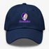 James Madison Stealie Premium Unisex Dad Hat — Design: James Madison University — Navy
