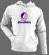 James Madison Stealie Premium Unisex Hoodie — Design: James Madison University — White/Grey