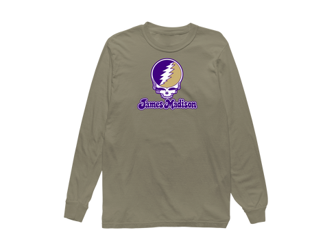 James Madison Stealie Premium Unisex Long-Sleeve — Design: James Madison University — Sandstone