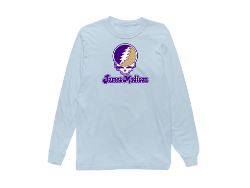 James Madison Stealie Premium Unisex Long-Sleeve — Design: James Madison University — Chambray