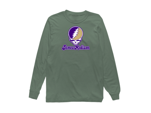 James Madison Stealie Premium Unisex Long-Sleeve — Design: James Madison University — Light Green