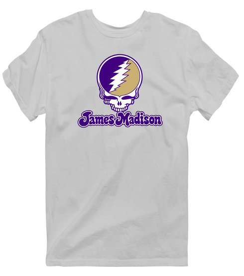 James Madison Stealie Premium Unisex T-Shirt — Design: James Madison University — Sport Grey