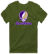 James Madison Stealie Premium Unisex T-Shirt — Design: James Madison University — Military Green