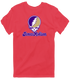 James Madison Stealie Premium Unisex T-Shirt — Design: James Madison University — Heather Red