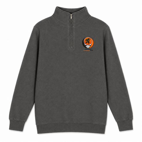 Netherlands FIFA World Cup - Premium Grateful Dead Quarter-Zip Pullover - Charcoal - 5