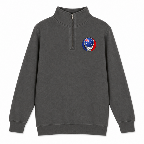 Australia FIFA World Cup - Premium Grateful Dead Quarter-Zip Pullover - Charcoal - 5