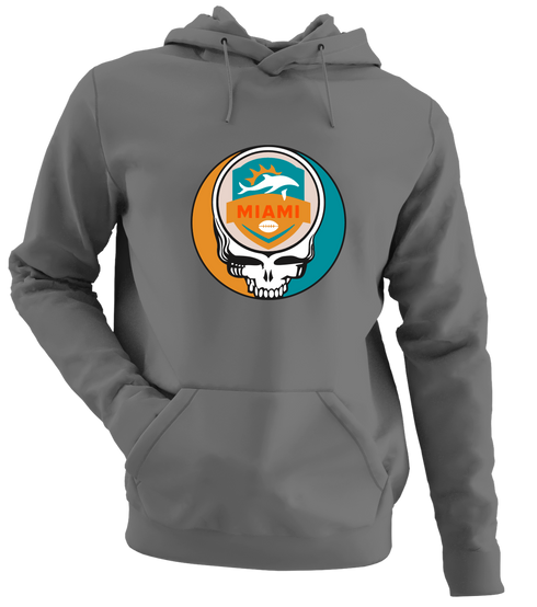 Miami Football - Premium Grateful Dead Hoodie - Charcoal - 8