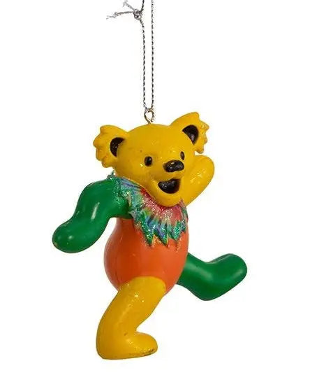 Grateful Dead - Grateful Dead Bear Ornament - Yellow - StealieShop