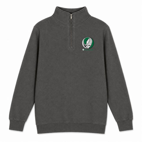 Dartmouth University - Premium Grateful Dead Quarter-Zip Pullover - Charcoal - 5