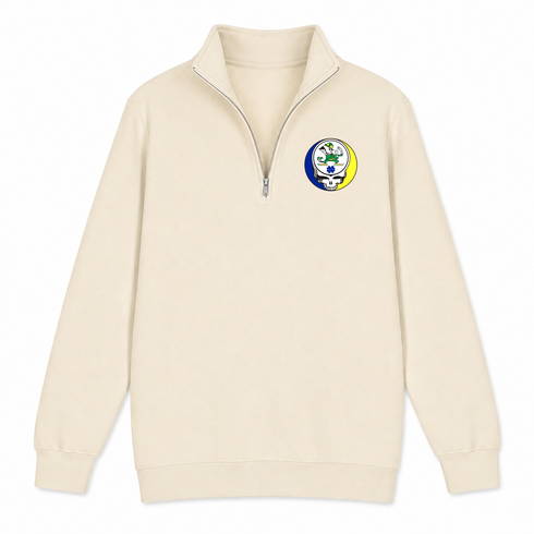 Notre Dame University - Premium Grateful Dead Quarter-Zip Pullover - Sand - 2