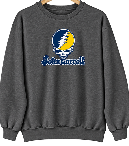 John Carroll Stealie Premium Unisex Crewneck — Design: John Carroll University — Dark Heather