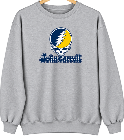 John Carroll Stealie Premium Unisex Crewneck — Design: John Carroll University — Sport Grey