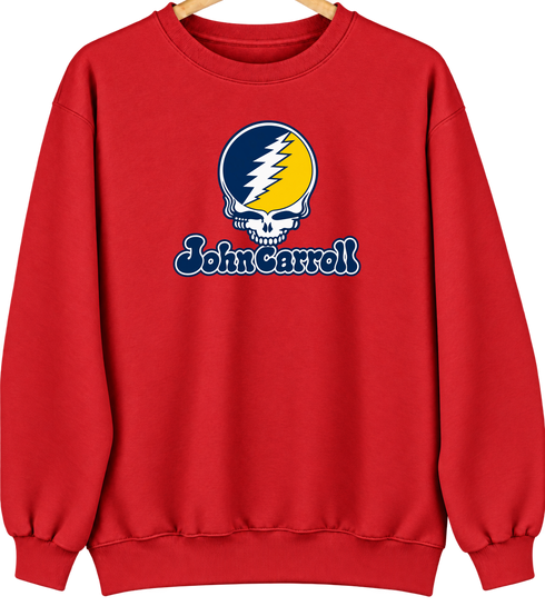 John Carroll Stealie Premium Unisex Crewneck — Design: John Carroll University — Red