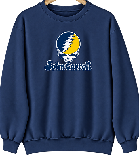John Carroll Stealie Premium Unisex Crewneck — Design: John Carroll University — Navy