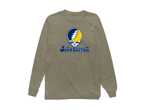 John Carroll Stealie Premium Unisex Long-Sleeve — Design: John Carroll University — Sandstone
